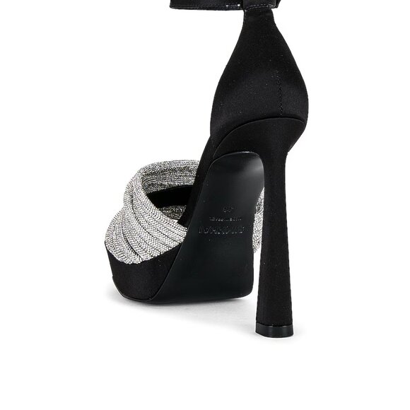 SIMKHAI Lena Platform Sandal | Size 38 | NIB | Crystal Embellished | 5” Heel - Picture 2 of 9